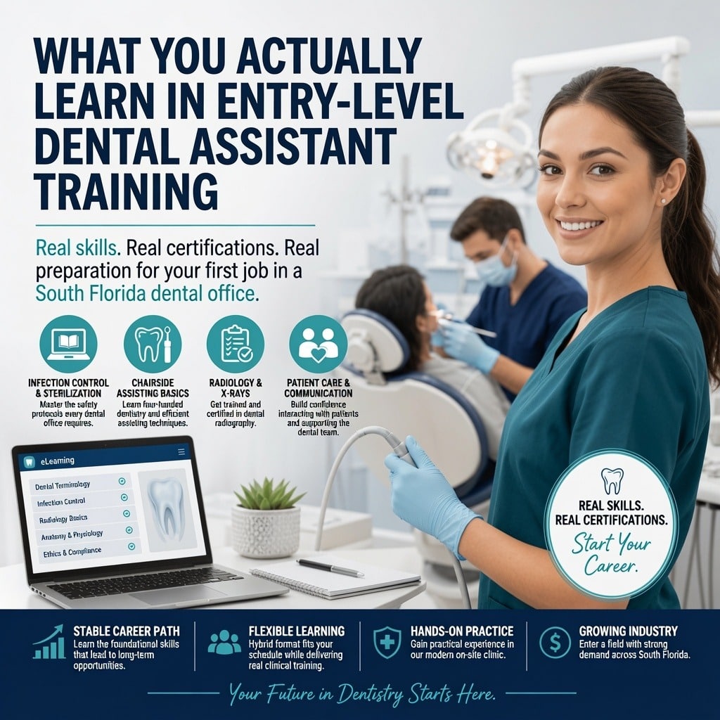 What You Actually Learn in Entry-Level Dental Assistant Training