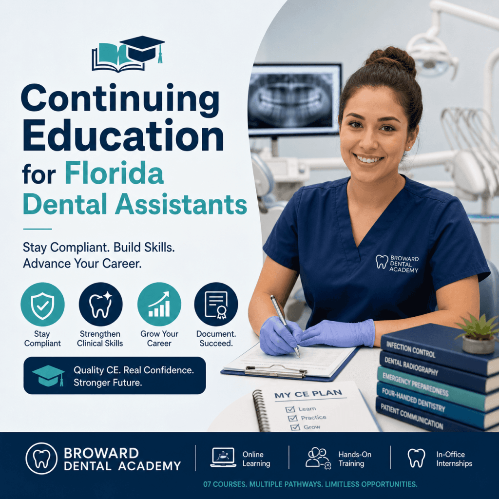 Continuing Education (CE) Requirements for Florida Dental Assistants