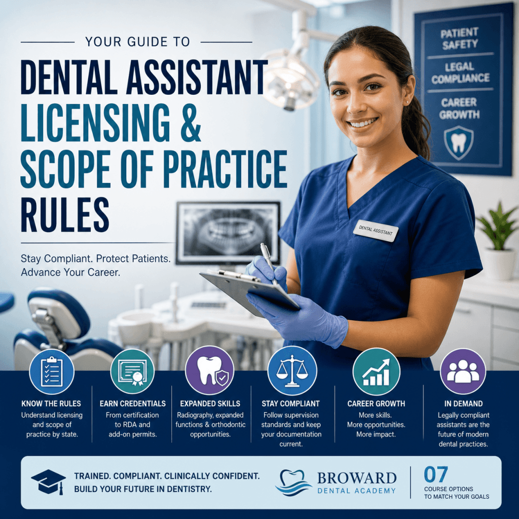 Dental Assistant Licensing & Scope of Practice Rules