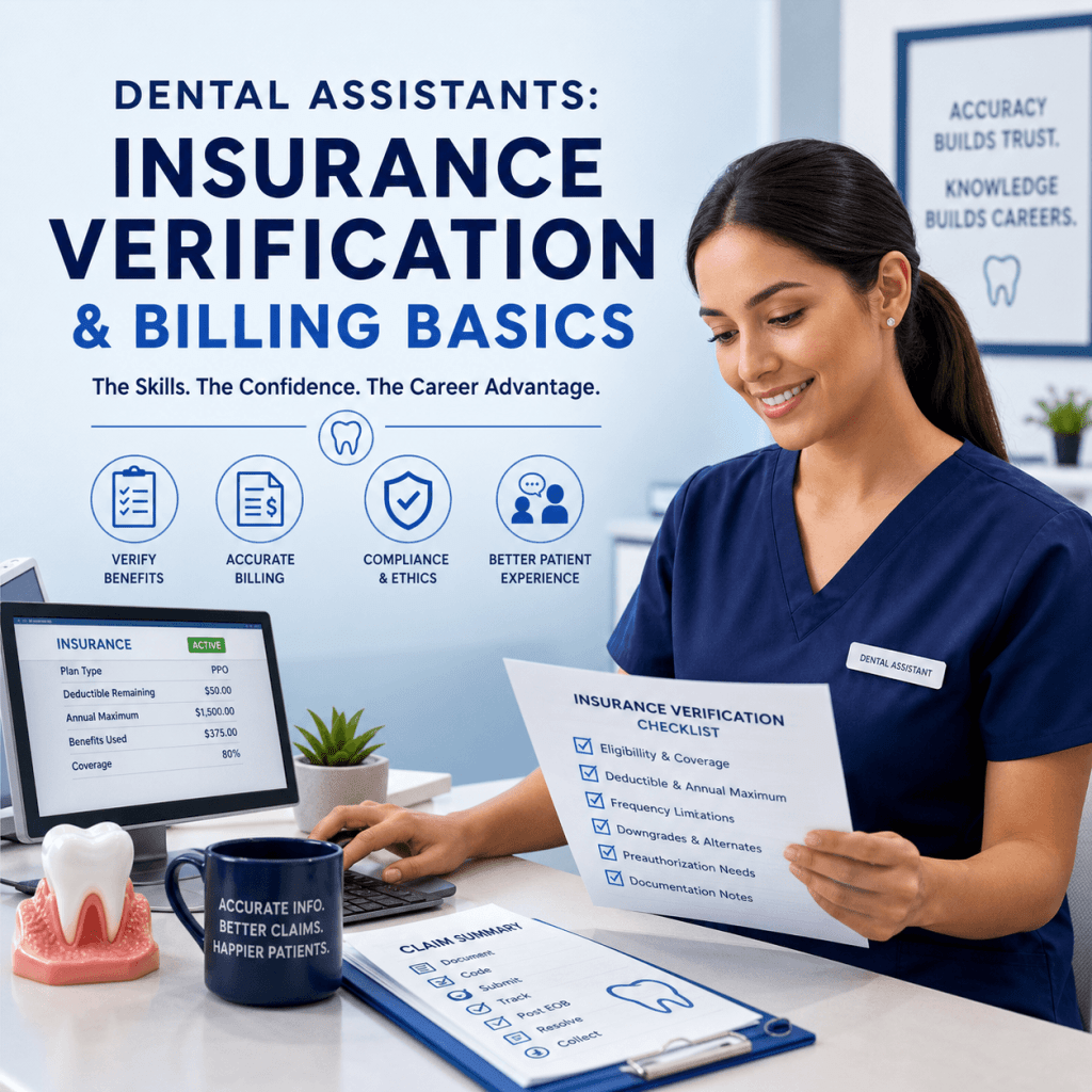 Dental Assistants - Insurance Verification & Billing Basics Need