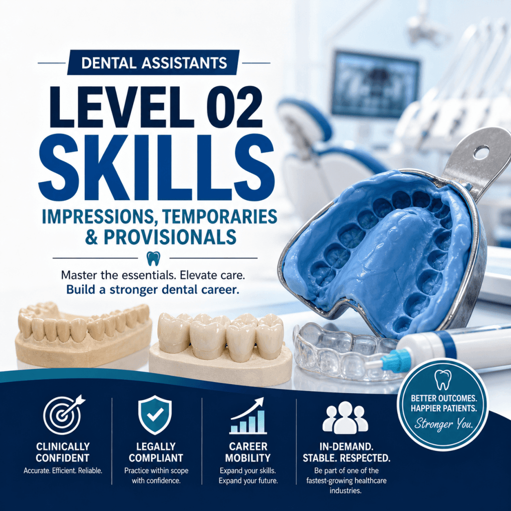 Dental Assistants Level 02 Skills - Impressions, Temporaries & Provisionals