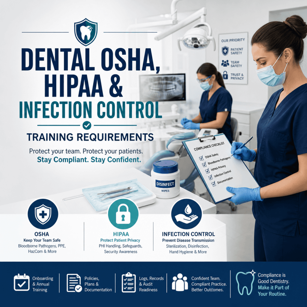 Dental OSHA, HIPAA & Infection Control Training Requirements