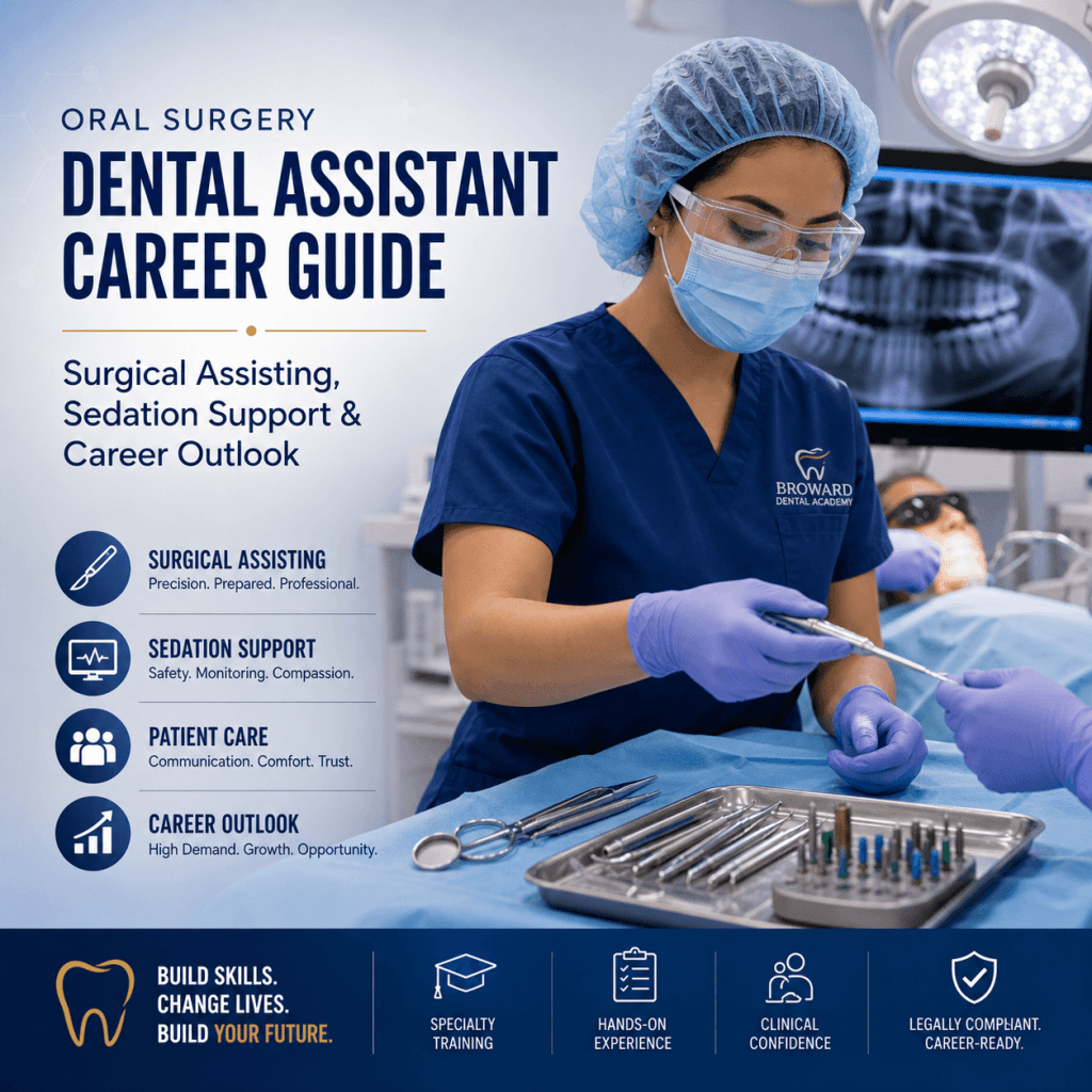 Oral Surgery Dental Assistant Career Guide: Surgical Assisting, Sedation Support & Career Outlook