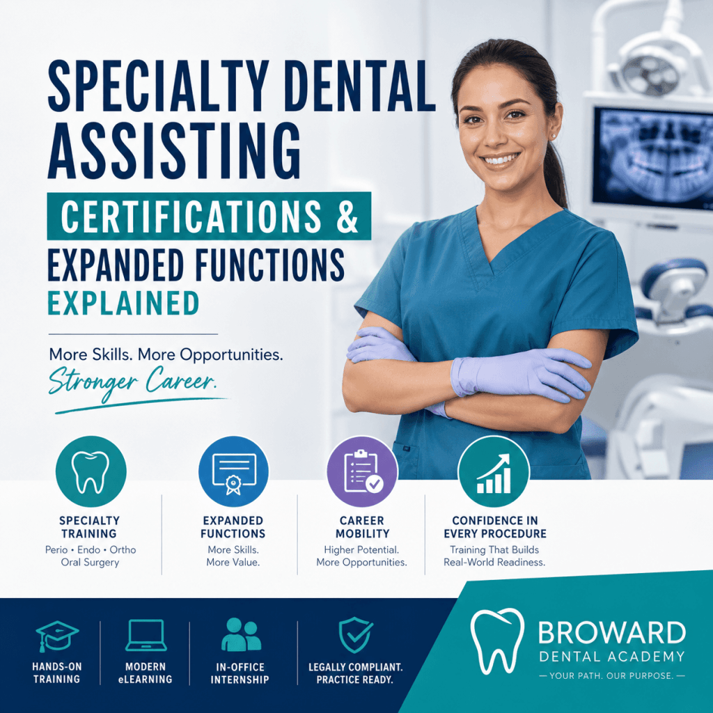 Specialty Dental Assisting Certifications & Expanded Functions Explained