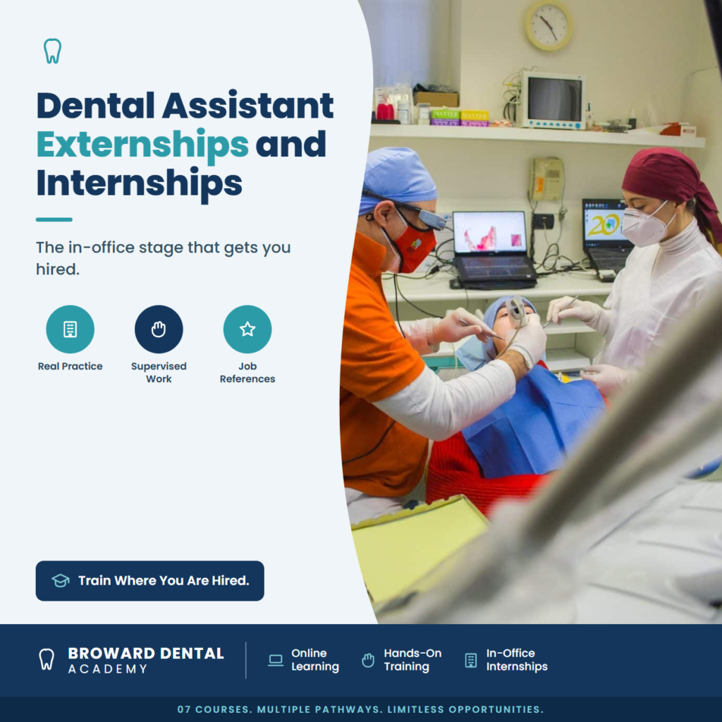 Dental Assistant Externships and Internships: How the In-Office Stage Works